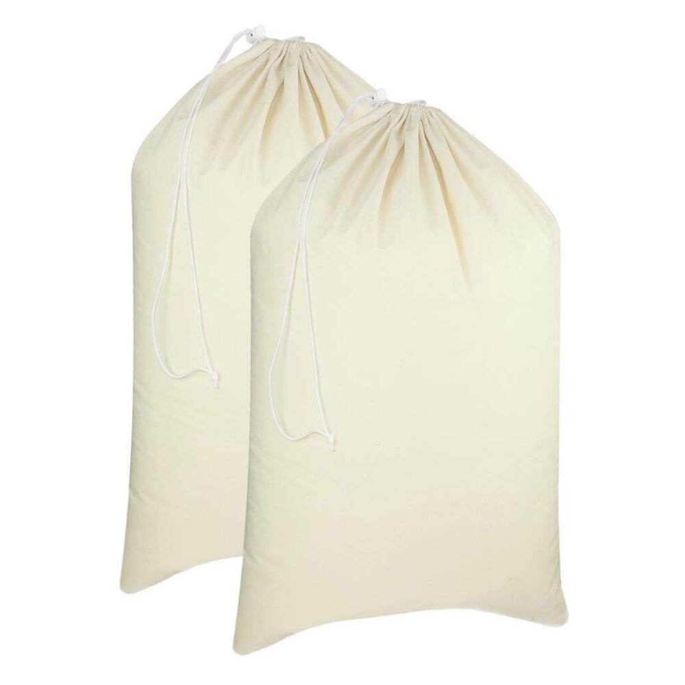 Extra Large Laundry Bags -2 Pack Heavy Duty Durable Cotton Canvas